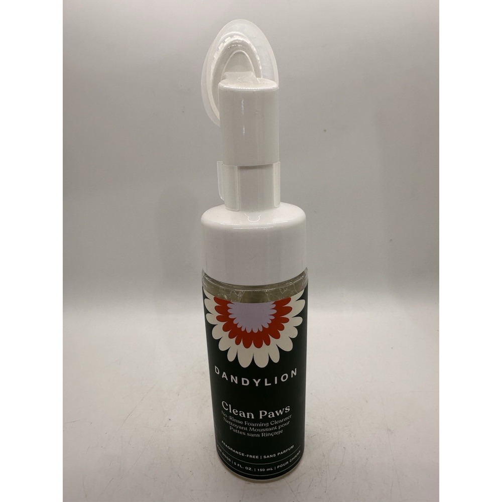 Dandylion Clean Paws Dog Foaming Cleanser Silicone Brush 5 oz New